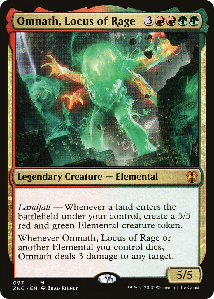 Magic: The Gathering - Omnath, Locus of Rage - Zendikar Rising Commander