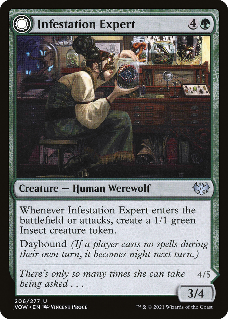 Magic: The Gathering - Infestation Expert // Infested Werewolf - Innistrad: Crimson Vow