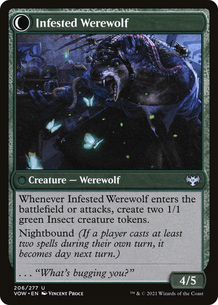 Magic: The Gathering - Infestation Expert // Infested Werewolf - Innistrad: Crimson Vow