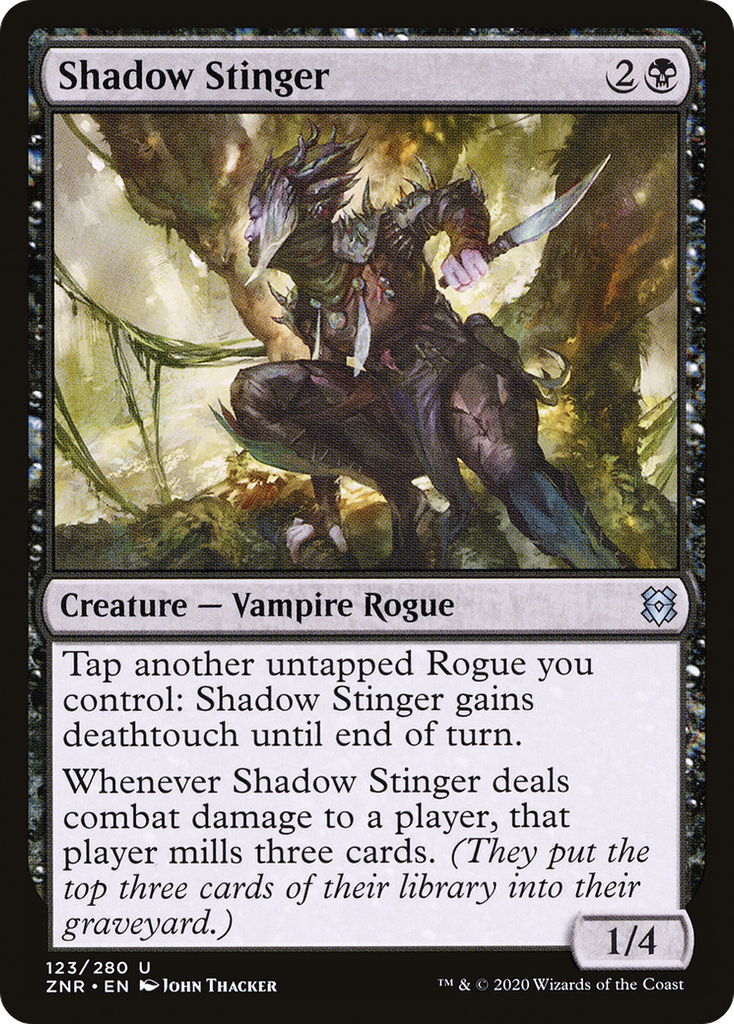 Magic: The Gathering - Shadow Stinger - Zendikar Rising