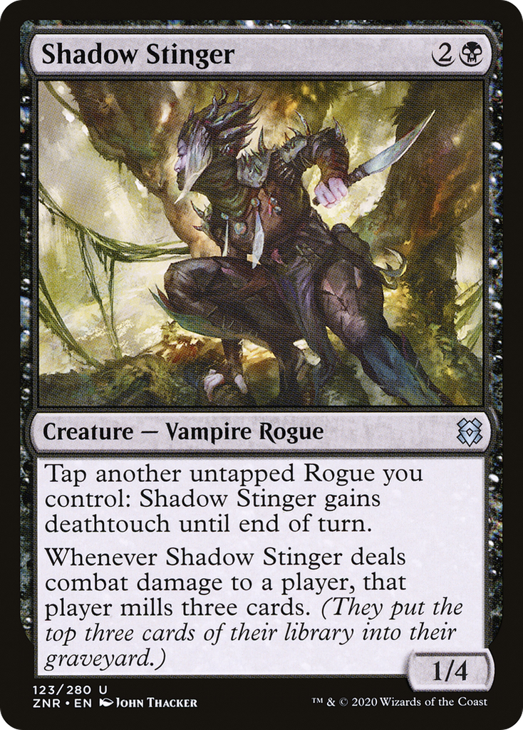 Magic: The Gathering - Shadow Stinger Foil - Zendikar Rising