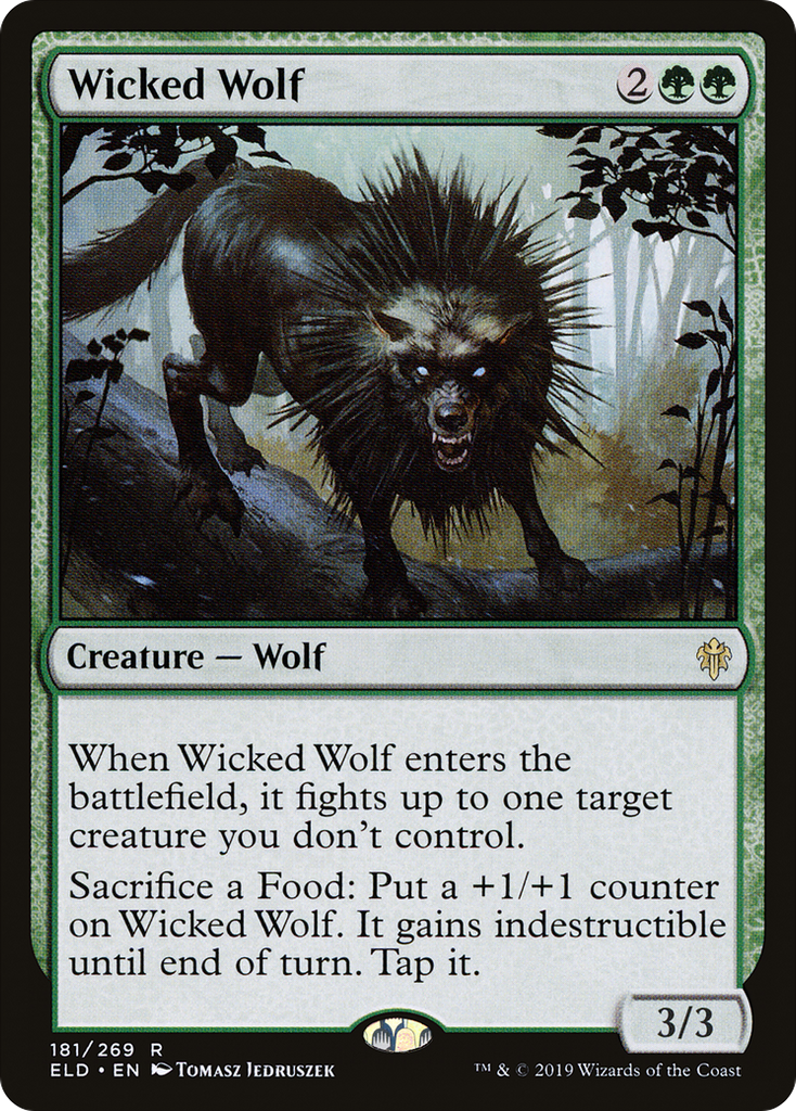 Magic: The Gathering - Wicked Wolf - Throne of Eldraine