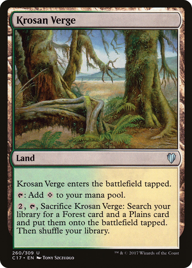 Magic: The Gathering - Krosan Verge - Commander 2017