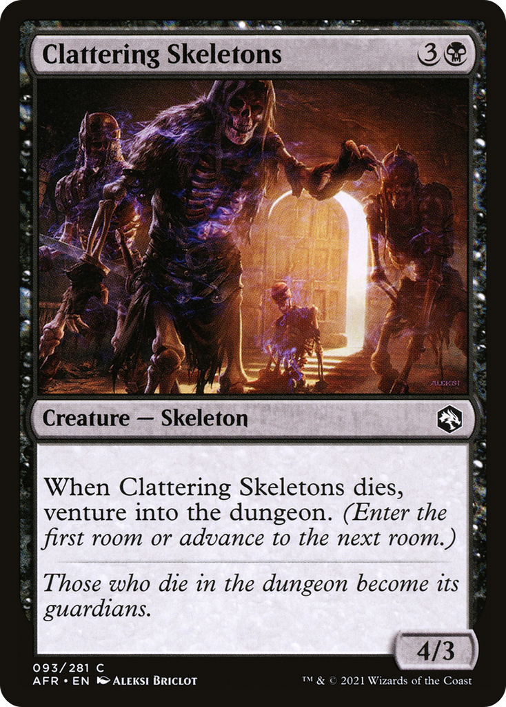 Magic: The Gathering - Clattering Skeletons - Adventures in the Forgotten Realms