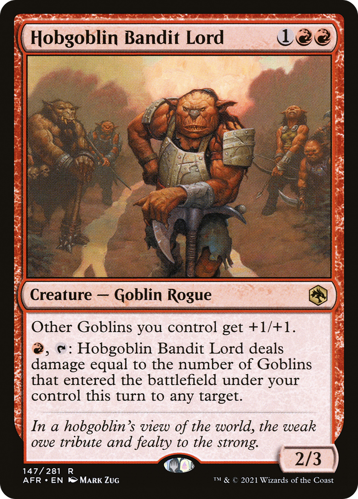 Magic: The Gathering - Hobgoblin Bandit Lord - Adventures in the Forgotten Realms