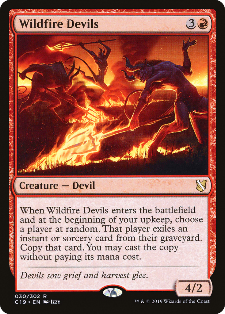 Magic: The Gathering - Wildfire Devils - Commander 2019