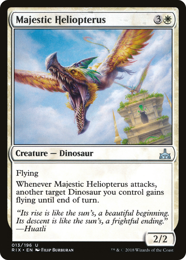 Magic: The Gathering - Majestic Heliopterus - Rivals of Ixalan