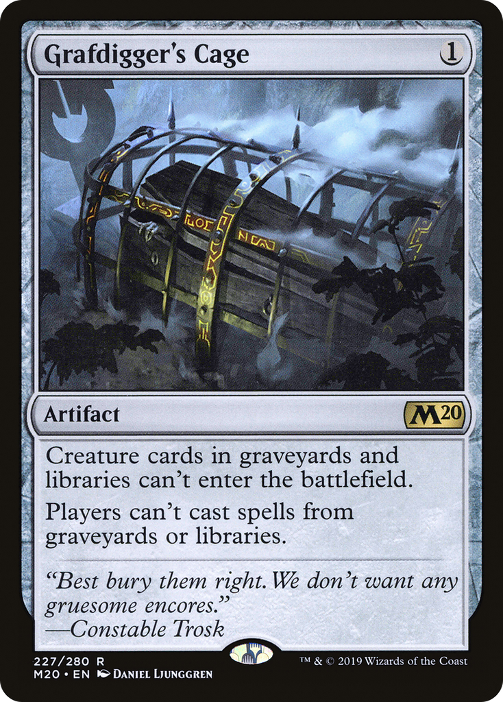 Magic: The Gathering - Grafdigger's Cage Foil - Core Set 2020