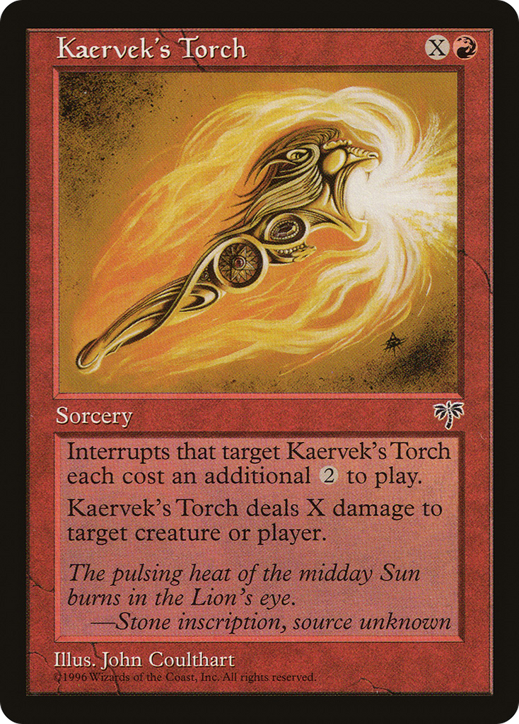 Magic: The Gathering - Kaervek's Torch - Mirage