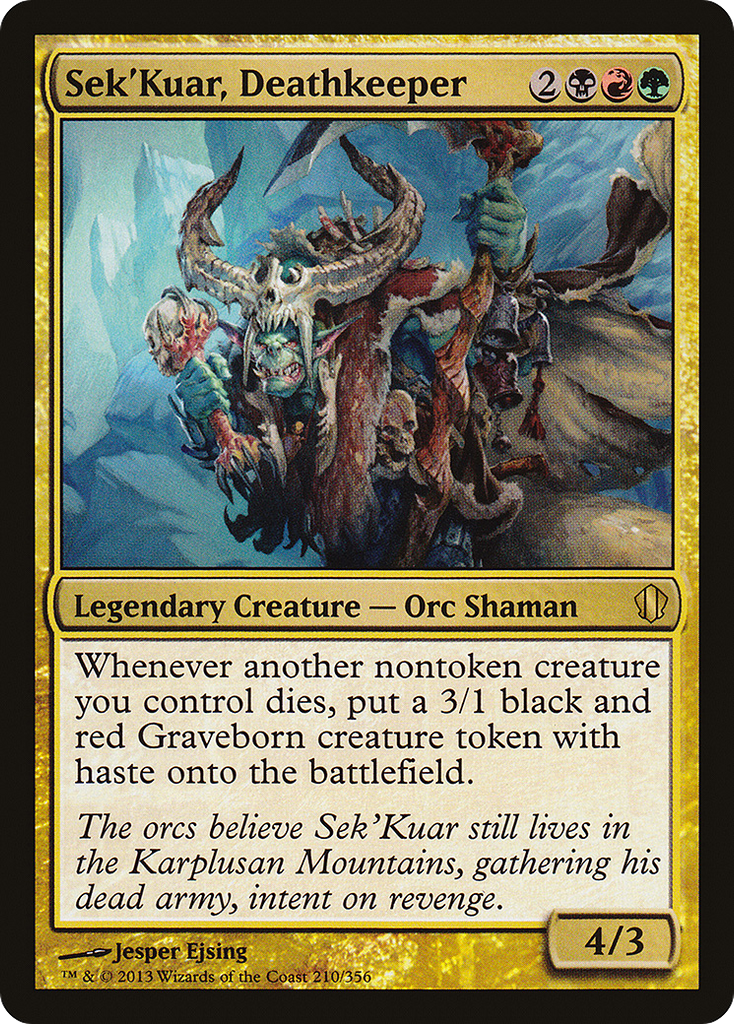 Magic: The Gathering - Sek'Kuar, Deathkeeper - Commander 2013