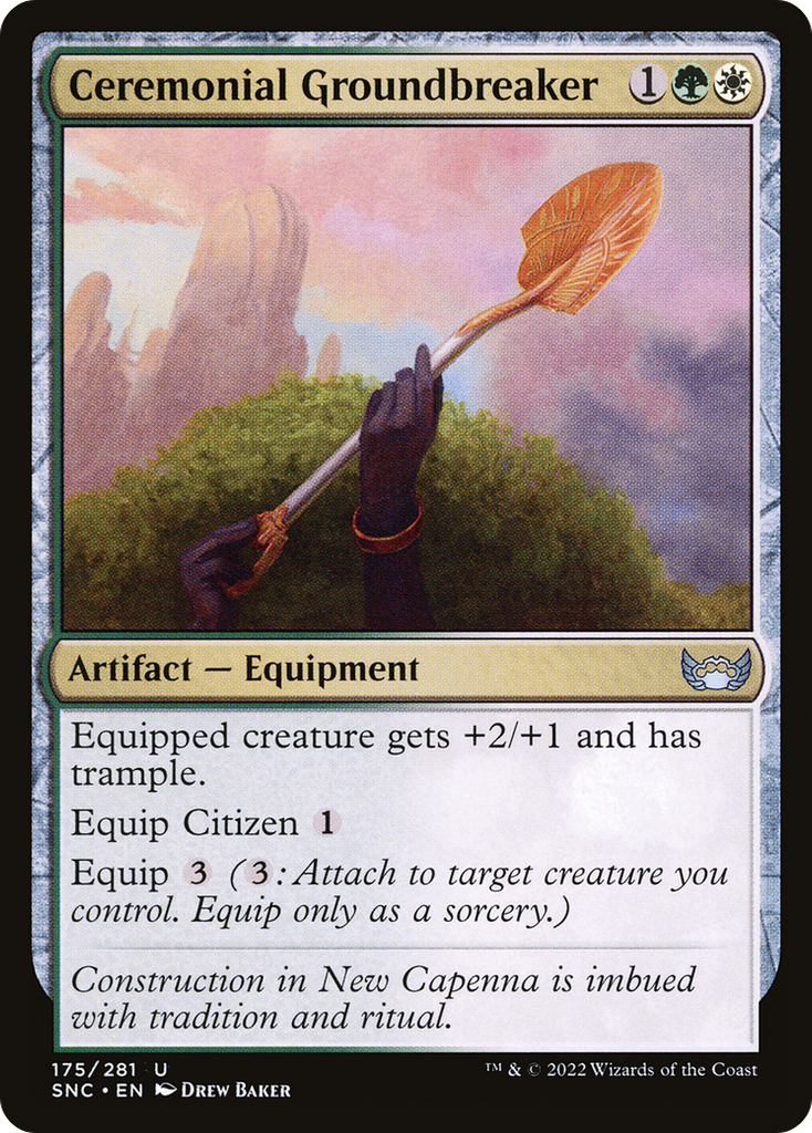 Magic: The Gathering - Ceremonial Groundbreaker Foil - Streets of New Capenna