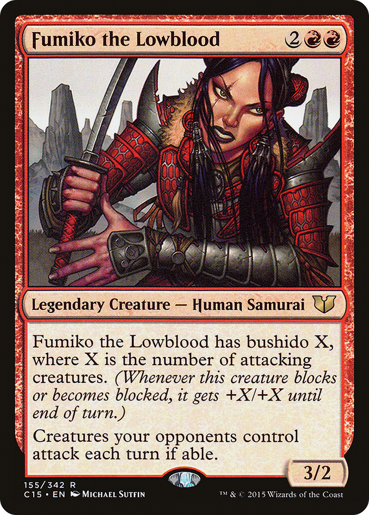 Magic: The Gathering - Fumiko the Lowblood - Commander 2015