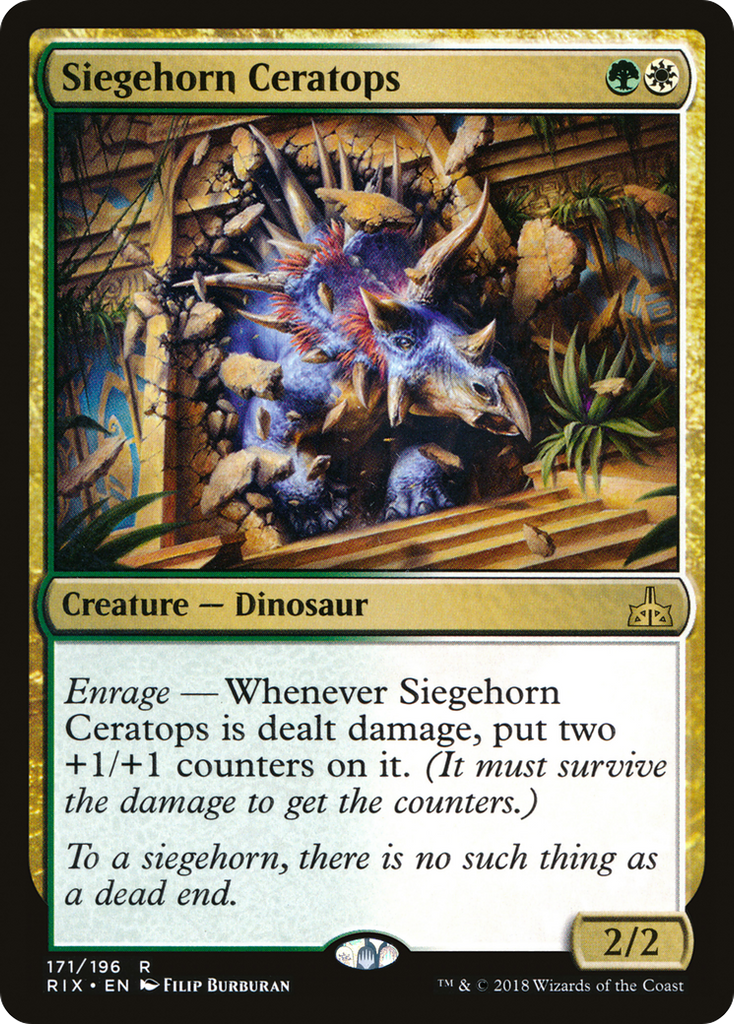 Magic: The Gathering - Siegehorn Ceratops - Rivals of Ixalan