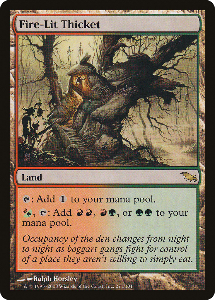 Magic: The Gathering - Fire-Lit Thicket - Shadowmoor