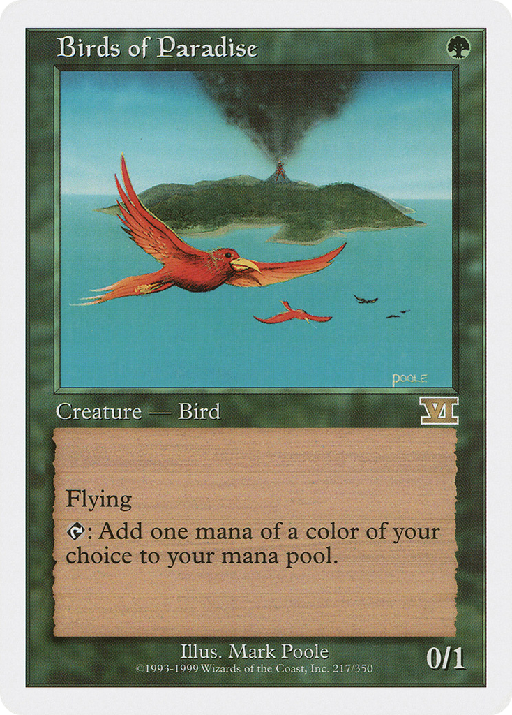 Magic: The Gathering - Birds of Paradise - Classic Sixth Edition