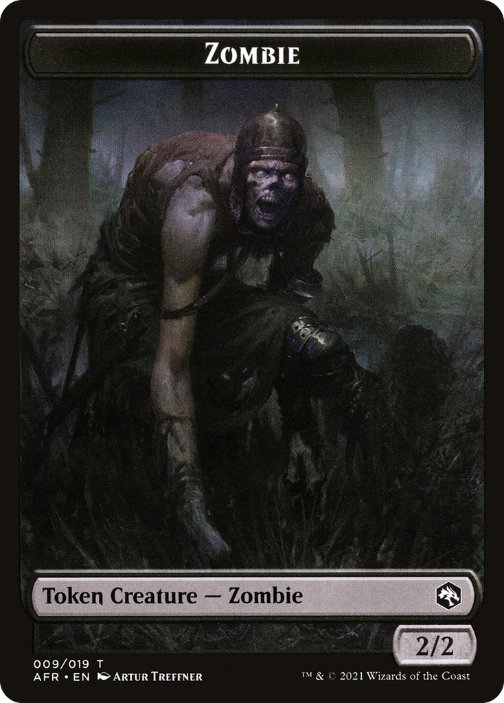 Magic: The Gathering - Zombie Token - Adventures in the Forgotten Realms Tokens