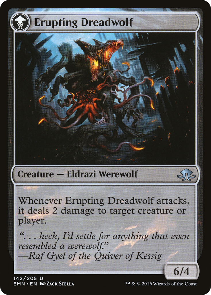 Magic: The Gathering - Smoldering Werewolf // Erupting Dreadwolf - Eldritch Moon