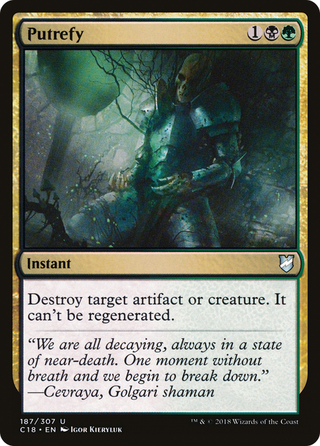 Magic: The Gathering - Putrefy - Commander 2018