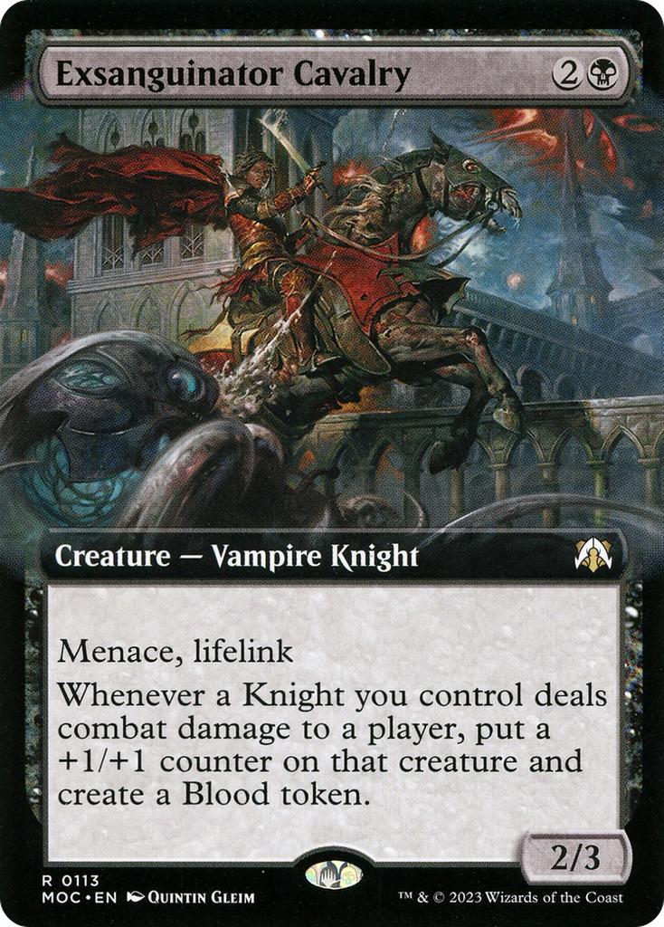 Magic: The Gathering - Exsanguinator Cavalry Foil - March of the Machine Commander