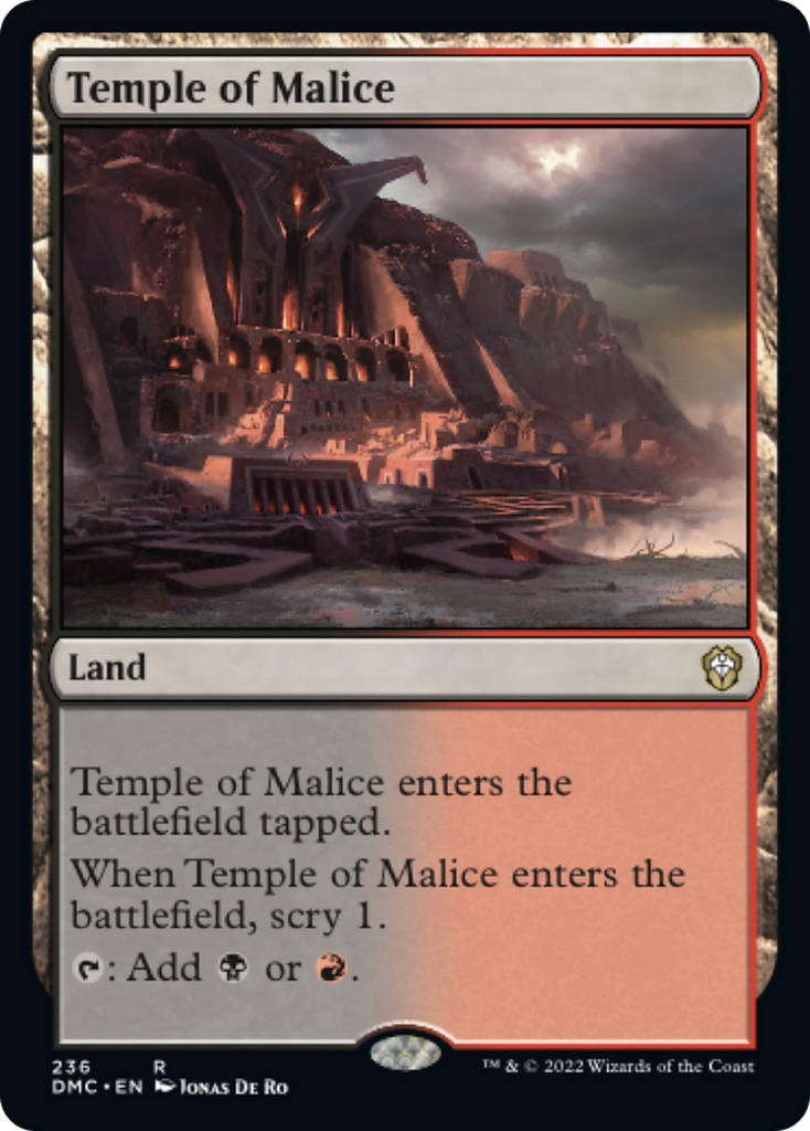 Magic: The Gathering - Temple of Malice - Dominaria United Commander