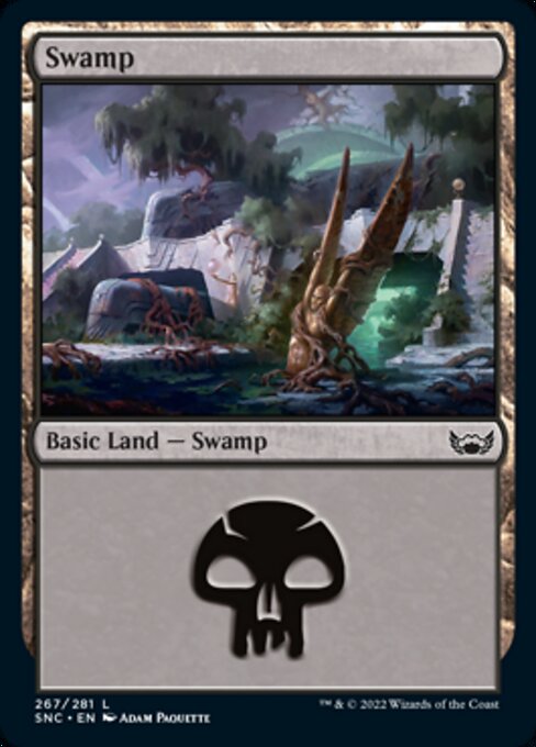 Magic the Gathering - Swamp #267 Foil - Streets of New Capenna