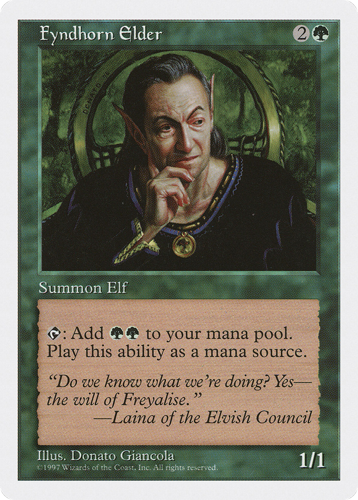 Magic: The Gathering - Fyndhorn Elder - Fifth Edition
