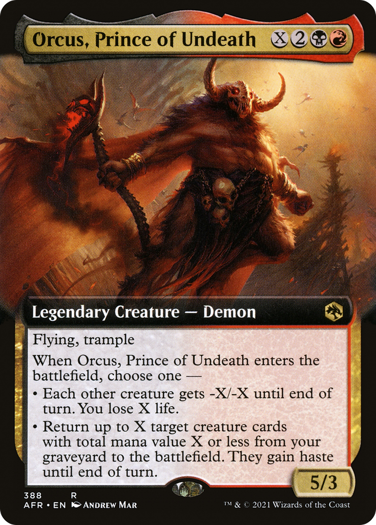 Magic: The Gathering - Orcus, Prince of Undeath Foil - Adventures in the Forgotten Realms