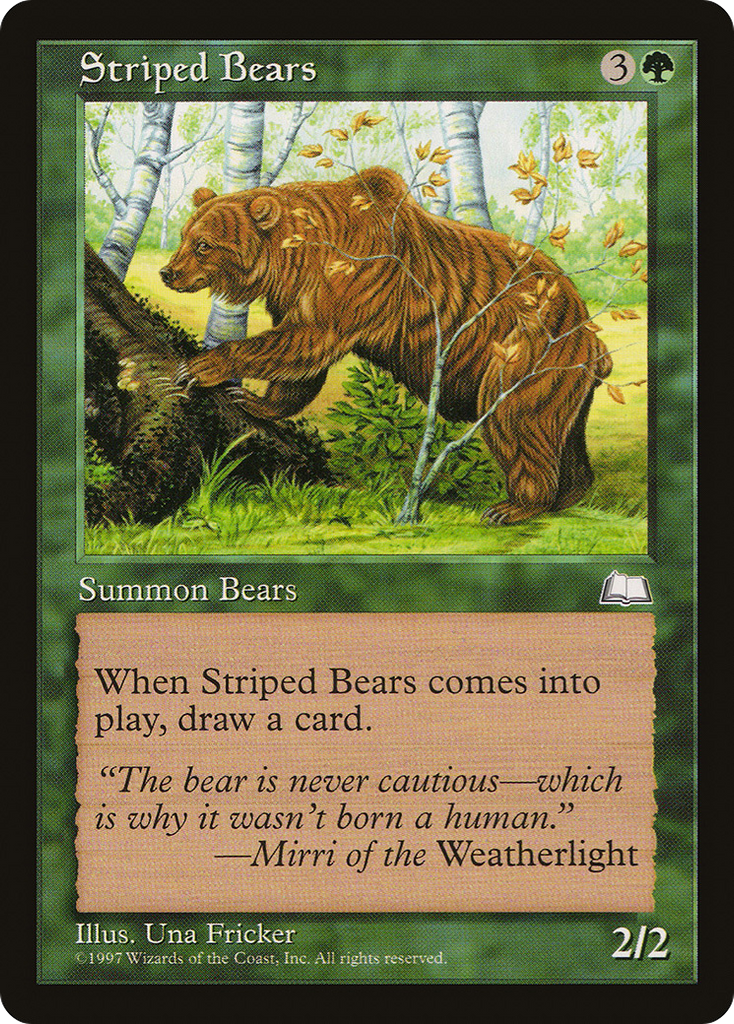 Magic: The Gathering - Striped Bears - Weatherlight