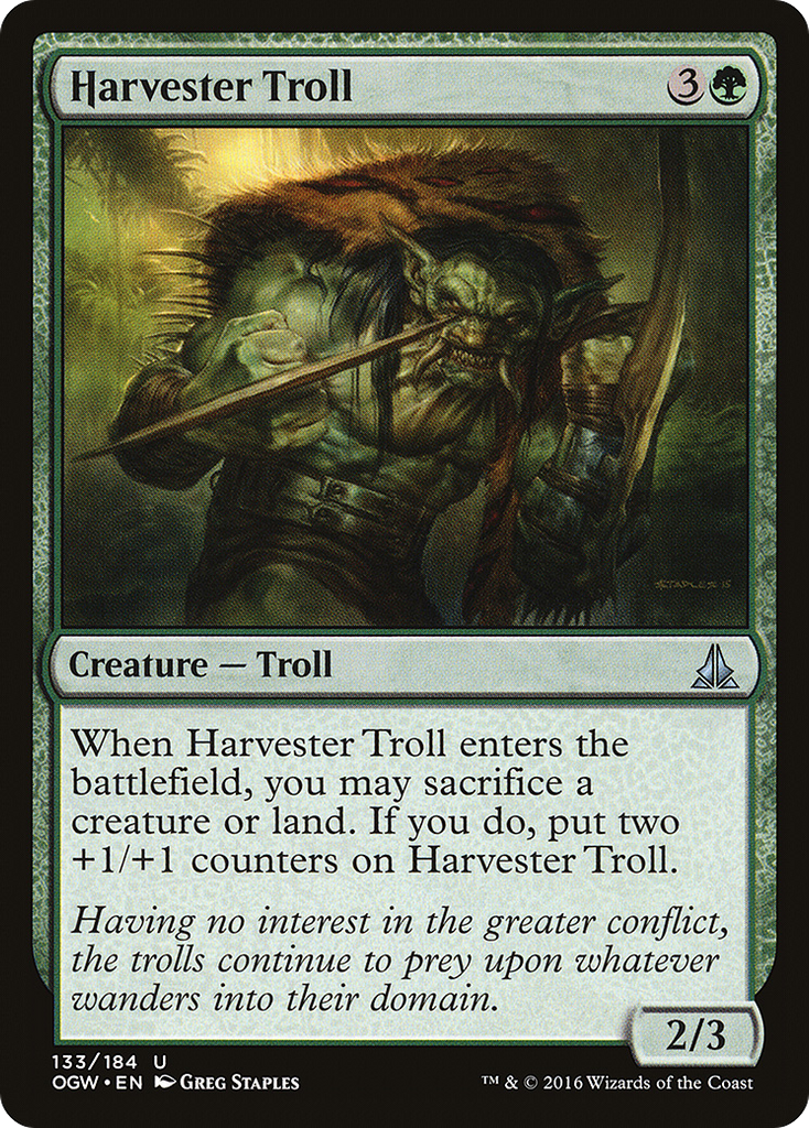 Magic: The Gathering - Harvester Troll - Oath of the Gatewatch