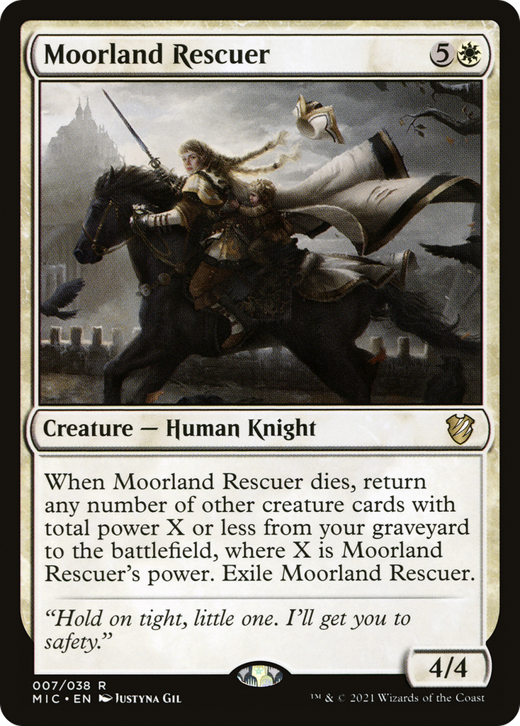 Magic: The Gathering - Moorland Rescuer - Midnight Hunt Commander