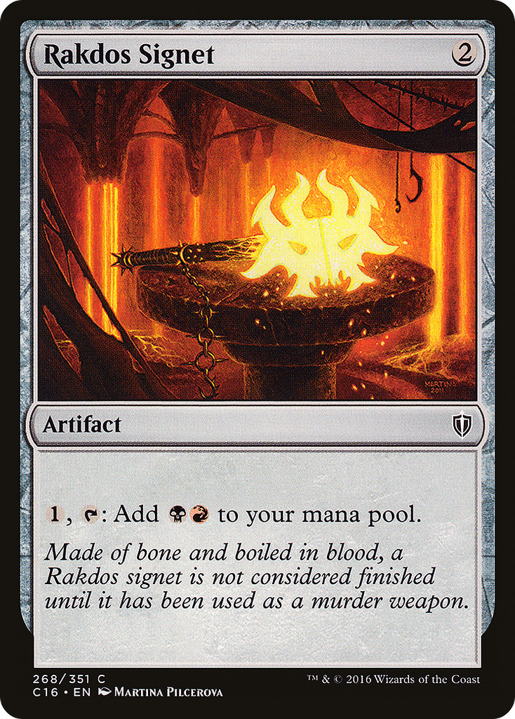 Magic: The Gathering - Rakdos Signet - Commander 2016