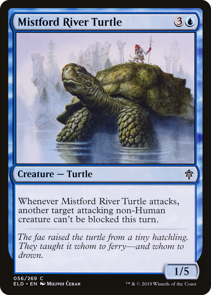 Magic: The Gathering - Mistford River Turtle - Throne of Eldraine