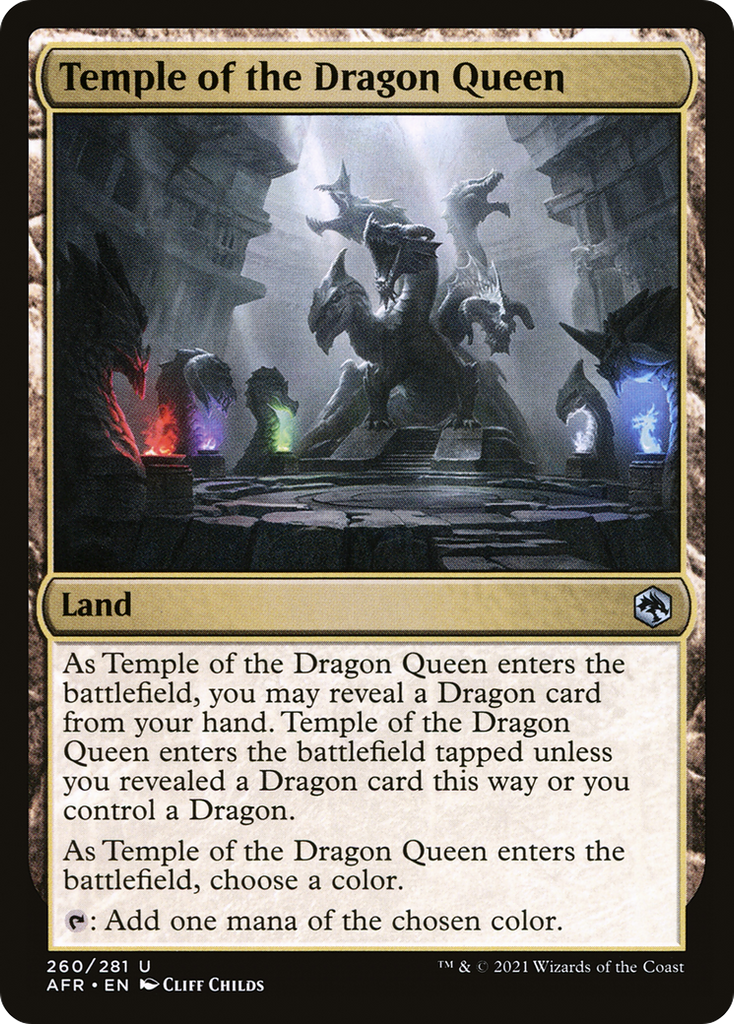 Magic: The Gathering - Temple of the Dragon Queen Foil - Adventures in the Forgotten Realms