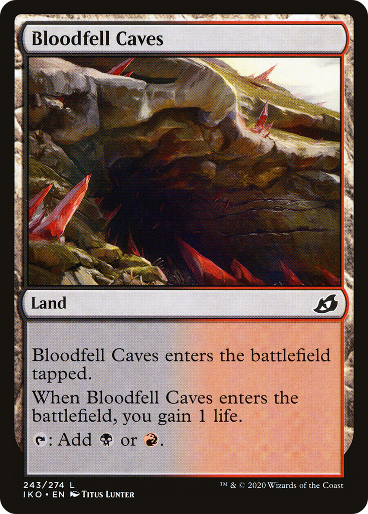 Magic: The Gathering - Bloodfell Caves Foil - Ikoria: Lair of Behemoths