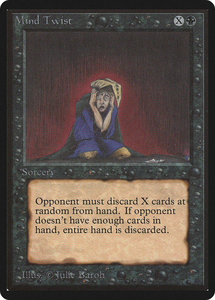 Magic: The Gathering - Mind Twist - Limited Edition Beta