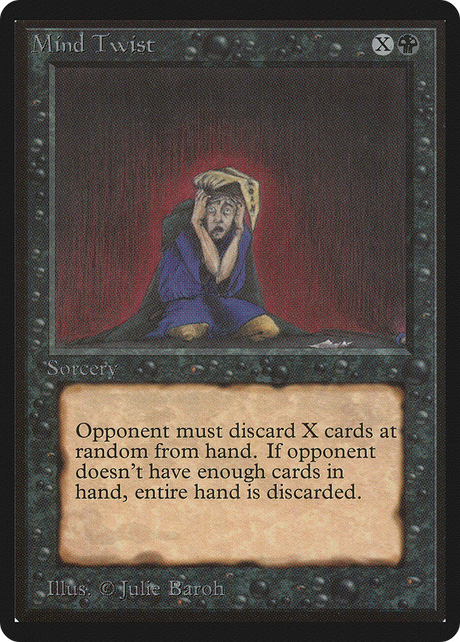 Magic: The Gathering - Mind Twist - Limited Edition Beta