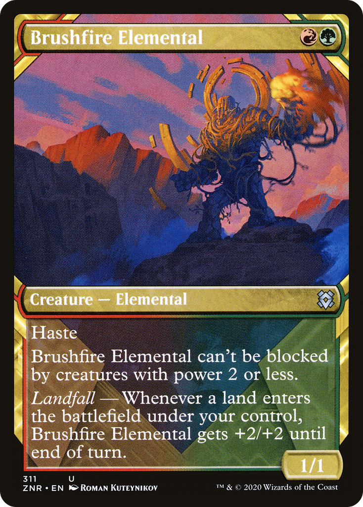 Magic: The Gathering - Brushfire Elemental - Zendikar Rising