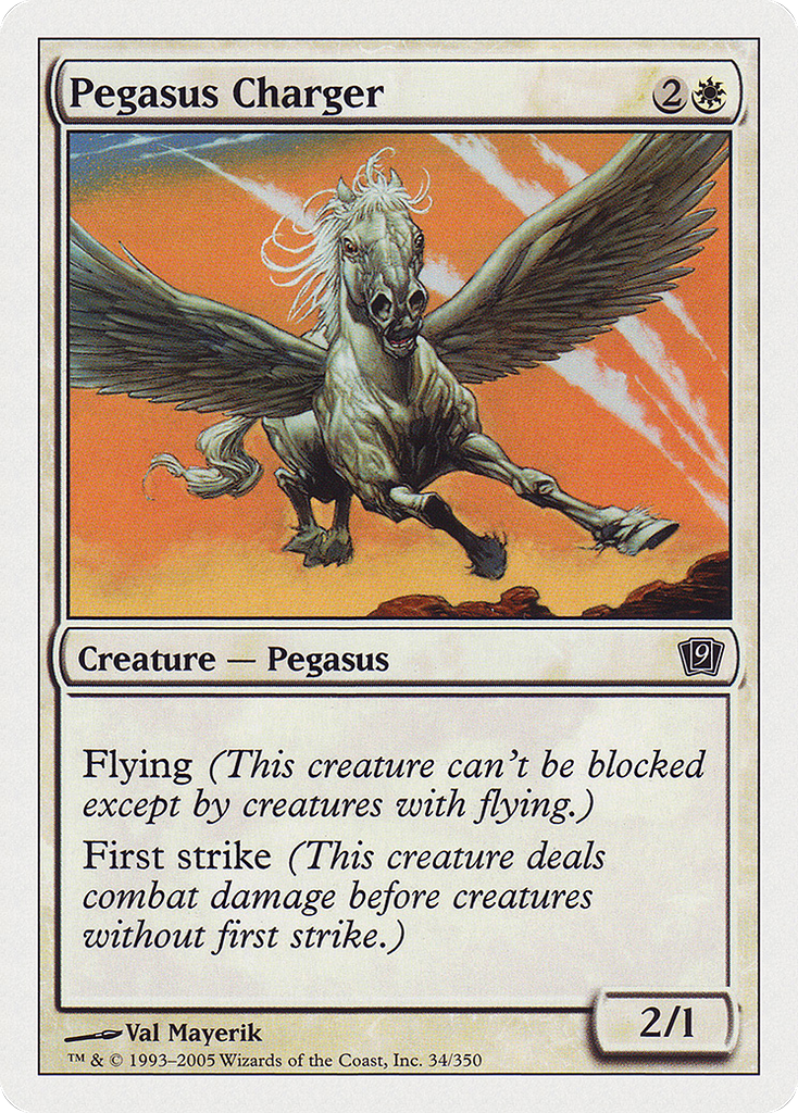 Magic: The Gathering - Pegasus Charger - Ninth Edition