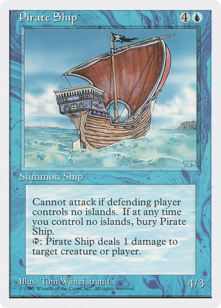 Magic: The Gathering - Pirate Ship - Fourth Edition