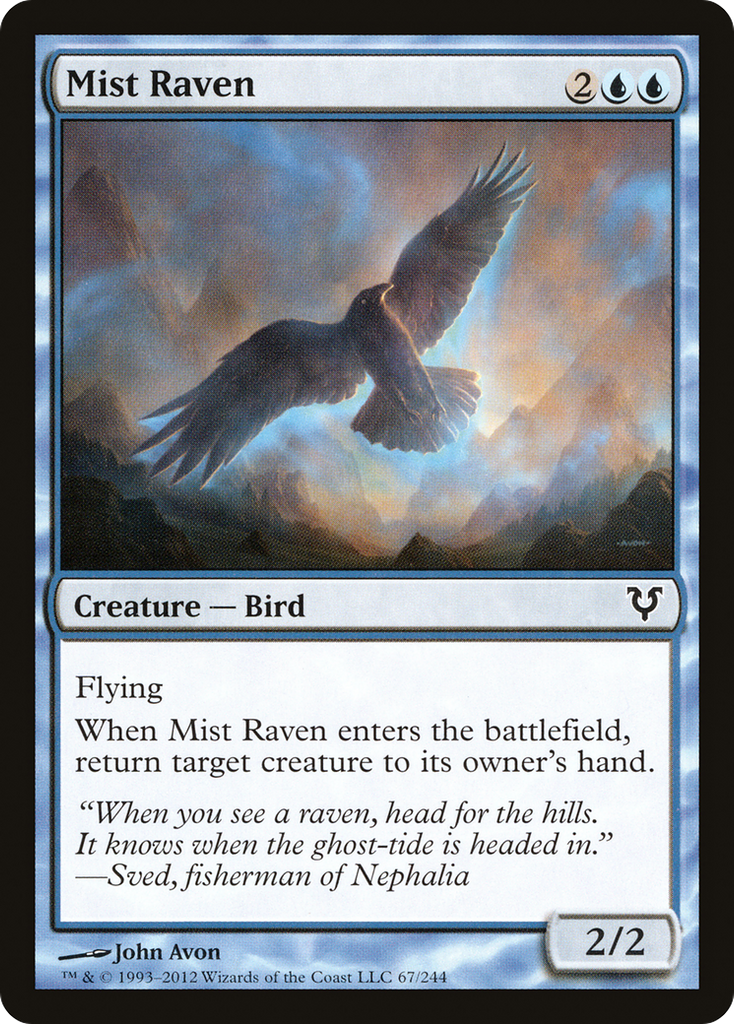 Magic: The Gathering - Mist Raven - Avacyn Restored
