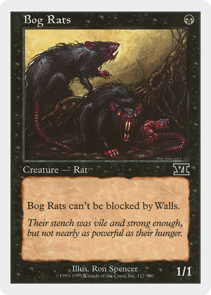 Magic: The Gathering - Bog Rats - Classic Sixth Edition