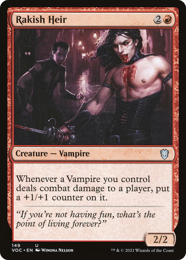 Magic: The Gathering - Rakish Heir - Crimson Vow Commander