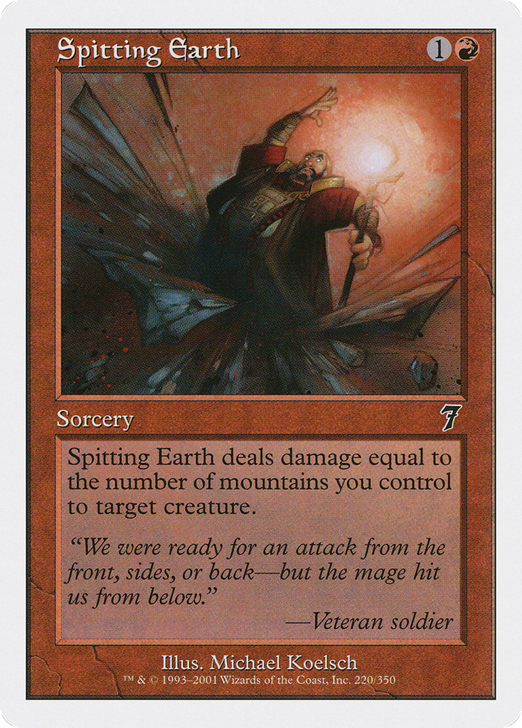 Magic: The Gathering - Spitting Earth - Seventh Edition