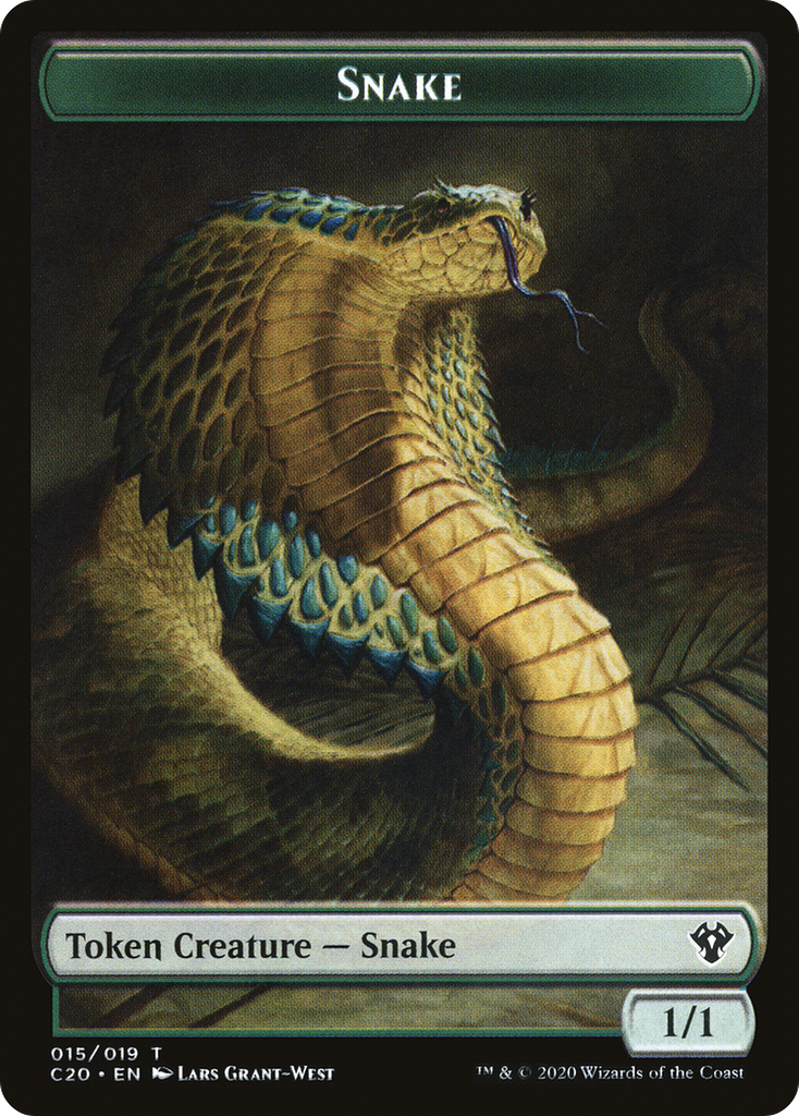 Magic: The Gathering - Snake Token - Commander 2020 Tokens