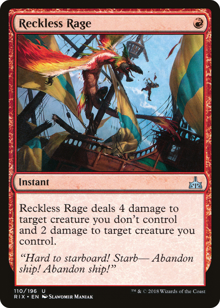 Magic: The Gathering - Reckless Rage - Rivals of Ixalan