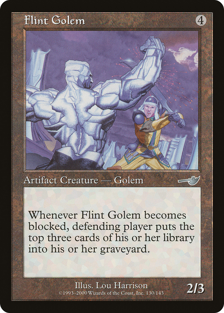 Magic: The Gathering - Flint Golem - Nemesis