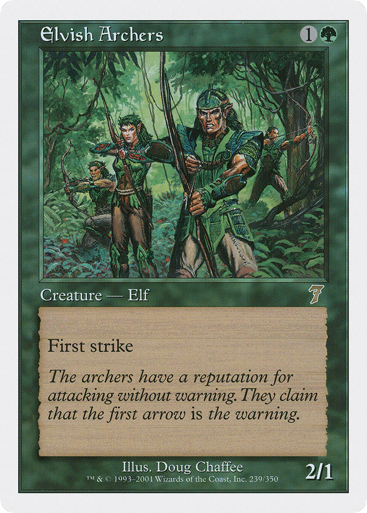 Magic: The Gathering - Elvish Archers - Seventh Edition