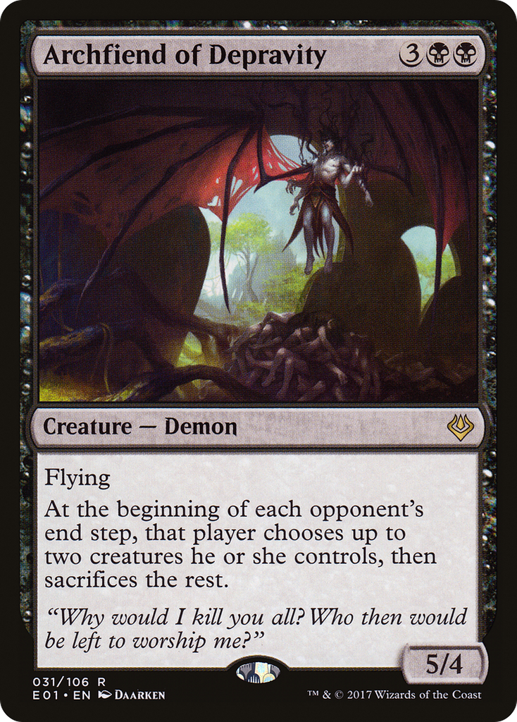 Magic: The Gathering - Archfiend of Depravity - Archenemy: Nicol Bolas