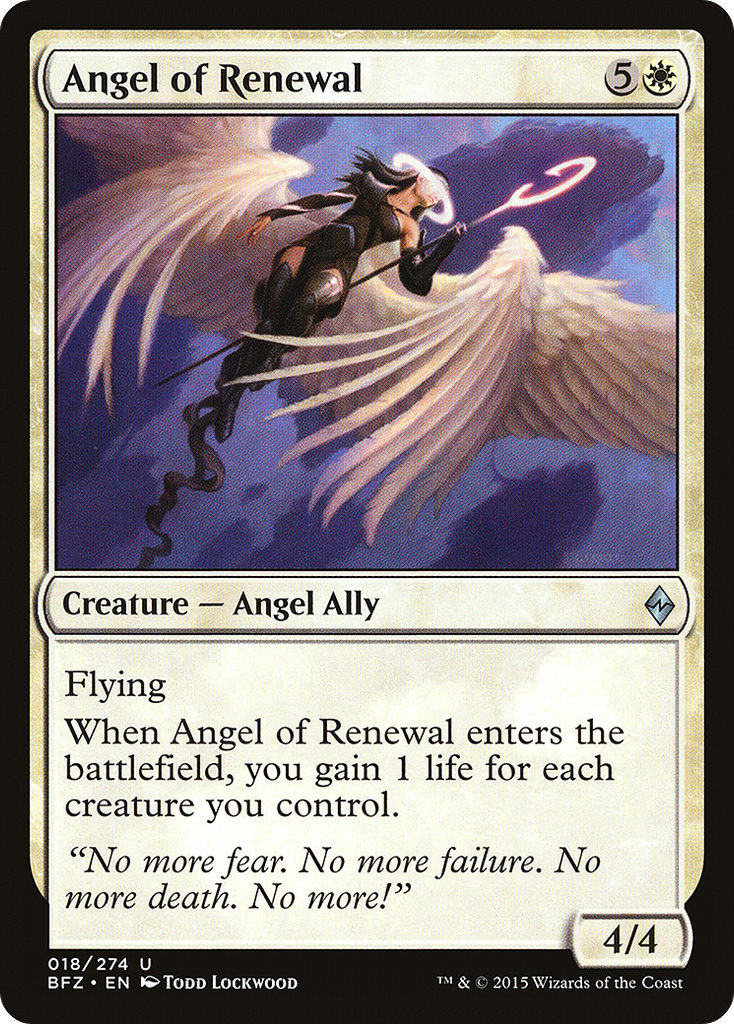 Magic: The Gathering - Angel of Renewal - Battle for Zendikar