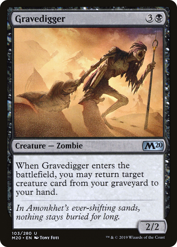 Magic: The Gathering - Gravedigger - Core Set 2020